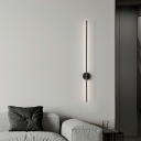Minimalism LED Linear Sconce Light Fixtures Metal for Living Room