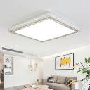 LED Modern Minimalist Crystal Ceiling Lamp for Bedroom and Living Room
