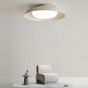 White Led Ceiling Flush Mount Lights Modern Basic for Bedroom