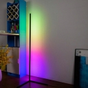 1 Light Modernist Style Linear Shape Metal Standing Floor Lamps