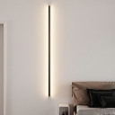 1 Light Minimalist Style Linear Shape Metal Wall Mounted Lamp Fixture