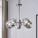 Industrial Chandelier Lighting Fixtures Vintage Glass for Living Room