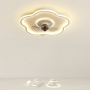 Acrylic Flush Mount Fan Light Children's Room Style Flush Mount Fan Lights for Living Room