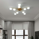 American Style Ceiling Mount Chandelier Traditional for Living Room