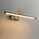 American Simple Aluminum LED Vanity Lamp in black for Bathroom