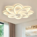 Modern Minimalist Acrylic LED Flushmount Ceiling Light for Bedroom and Living Room