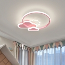Nordic Simple Cartoon Romantic LED Ceiling Lamp for Children's Room