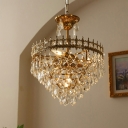 French Medieval Crown Crystal Chandelier for Living Room and Bedroom