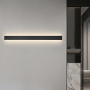 1 Light Modernist Style Rectangle Shape Metal Wall Mounted Light Fixture