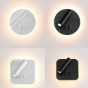 Modern Simple Rotatable LED Bedside Reading Wall Lamp for Bedroom