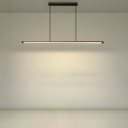 1 Light  Nordic Style Linear Shape Metal Island Lighting Fixtures