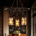 Black Chandelier Lighting Fixtures Vintage Industrial for Living Room