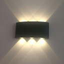 3 Lights Contemporary Style Rectangle Shape Metal Wall Mounted Lamps
