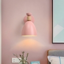 1 Light Minimalism Style Bell Shape Metal Wall Lighting Fixtures