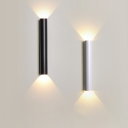 Minimalism Metal LED Flush Mount Wall Sconce Cylindrical Basic for Living Room