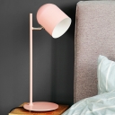 1 Light Contemporary Style Dome Shape Metal Night Table Lamp for Bedroom