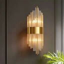 Crystal Wall Mounted Light Fixture Elegant Modern for Living Room