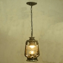 Industrial Style Minimalist Wrought Iron Single Pendant Lamp for Restaurants and Bars