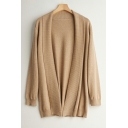 Mulberry Silk Knitted Cardigan Ladies Mid Length Long Sleeve Cardigan Sweater