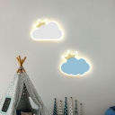 1 Light Kids Style Geometric Shape Metal Flush Mount Wall Sconce Light
