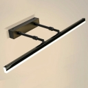 LED Minimalist Wrought Iron Retractable Vanity Lamp for Bathroom