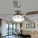 LED Minimalism Ceiling Fans Metal Basic Nordic Style for Living Room