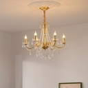 European Style Chandelier Lighting Fixtures Crystal for Living Room