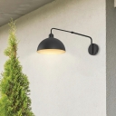 Black Industrial Wall Mounted Light Fixture Vintage Metal for Living Room