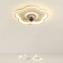 Floral LED Ceiling Fans Minimalism Creative for Kid's Room