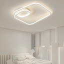 1 Light Minimalist Style Geometric Shape Metal Flush Mount Ceiling Chandelier