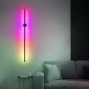 1 Light Contemporary Style Linear Shape Metal Wall Mounted Lamps