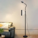1 Light Minimalistic Style Circle Shape Metal Standing Floor Light for Living Room