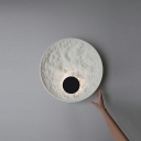 Simple Round Resin Inverted Molded Wall Light for Hallway and Bedroom Decoration