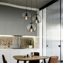 Industrial Style Creative Glass Pendant Lights for Restaurants and Bars
