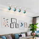 Macaron Semi Flush Mount Ceiling Fixture Modern Drum for Living Room