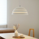 Minimalist Retro Pendant Lamp in White for Restaurant and Bar