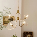 Traditional Chandelier Lighting Fixtures Crystal and Metal for Living Room