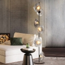 Italian Art Design Glass Floor Lamp for Bedroom and Study Room