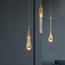 LED Nordic Creative Crystal Pendant Lights with Gold Finish for Living Room and Bedroom