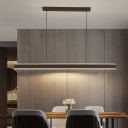 LED Modern Minimalist Rectangle Iron Island Fixture for Living Room and Dining Room