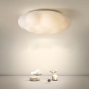 Minimalist White Flush Mount Ceiling Light Fixtures Creative for Kid's Room