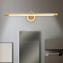 1 Light Contemporary Style Linear Shape Metal Wall Sconce Lighting for Bathroom
