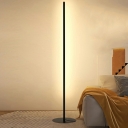 1 Light Nordic Style Linear Shape Metal Standing Floor Light for Living Room
