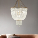 9 Lights French Romantic Crystal Chandelier for Bedroom and Cloakroom
