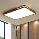 LED Contemporary Ceiling Light Simple Nordic wood Pendant Light Fixture for Living Room