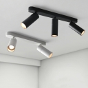 Modern Simple Shape Metal Flush Ceiling Light Fixture for Living Room