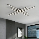 Modern Style Unique Shape Metal LED Flush Ceiling Light for Bedroom