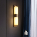 Rectangle Shade Modern Sconce Light Fixture Metal for Living Room