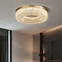 Round Modern Flush Mount Ceiling Light Fixtures Resin for Bed Room