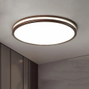 Modern Style Wood Simple Round Shape Pendant Light for Living Room